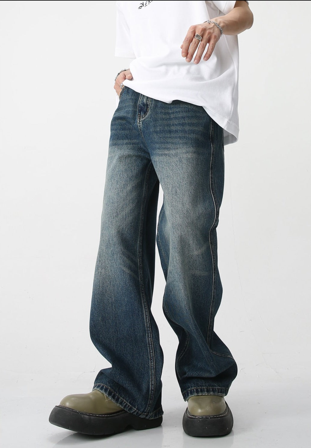 Estation Wide Leg Denim