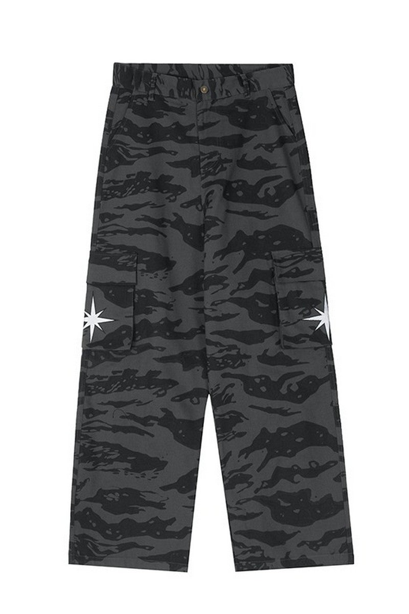 "KB" Camouflage Cargo Pants