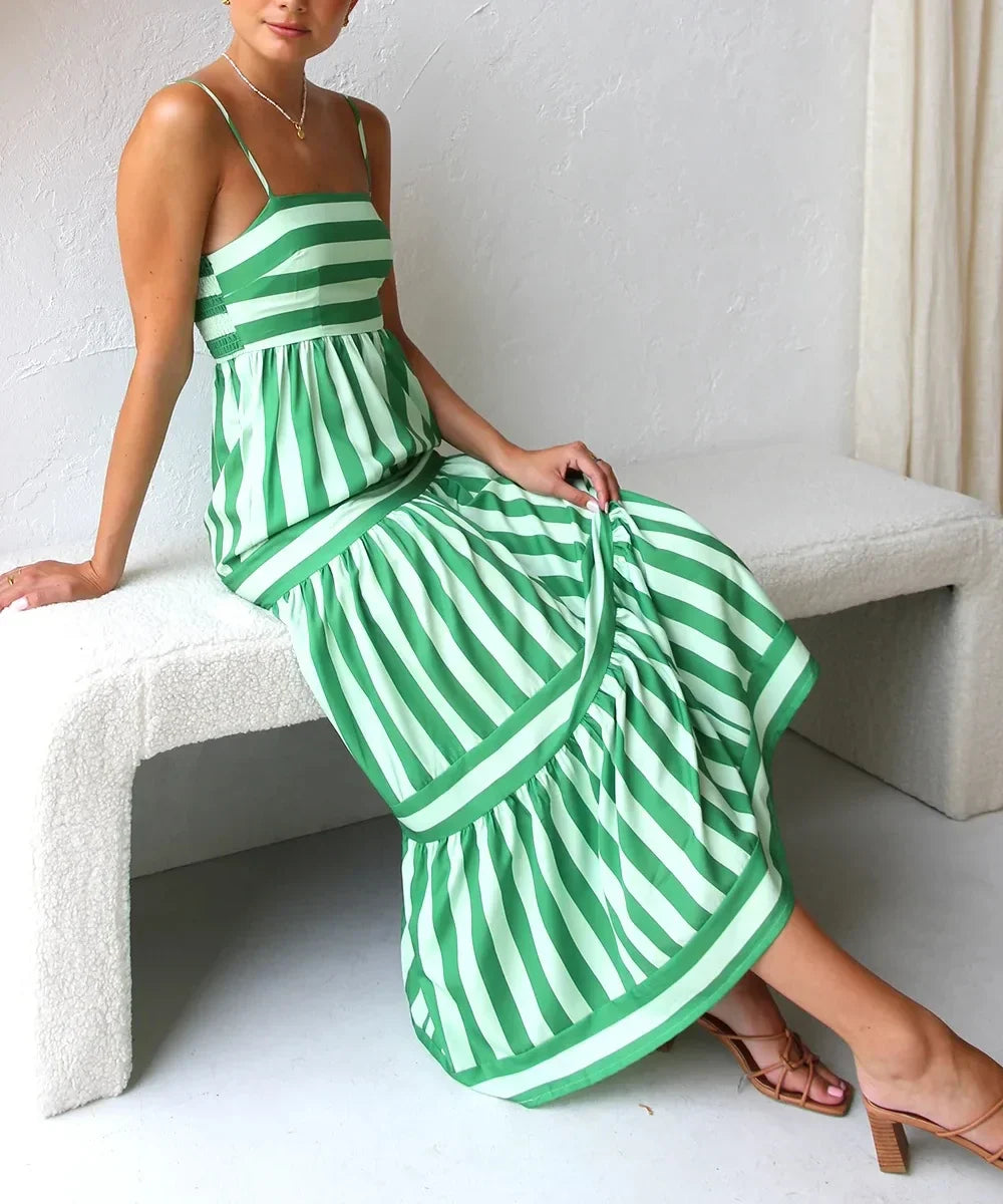 SpringMeadow™ | Candy Stripe Maxi Dress