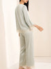 Lace Silk Pajamas Set