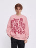 Kapuzenpullover mit Modea -Cartoon-Line-Charakter-Print