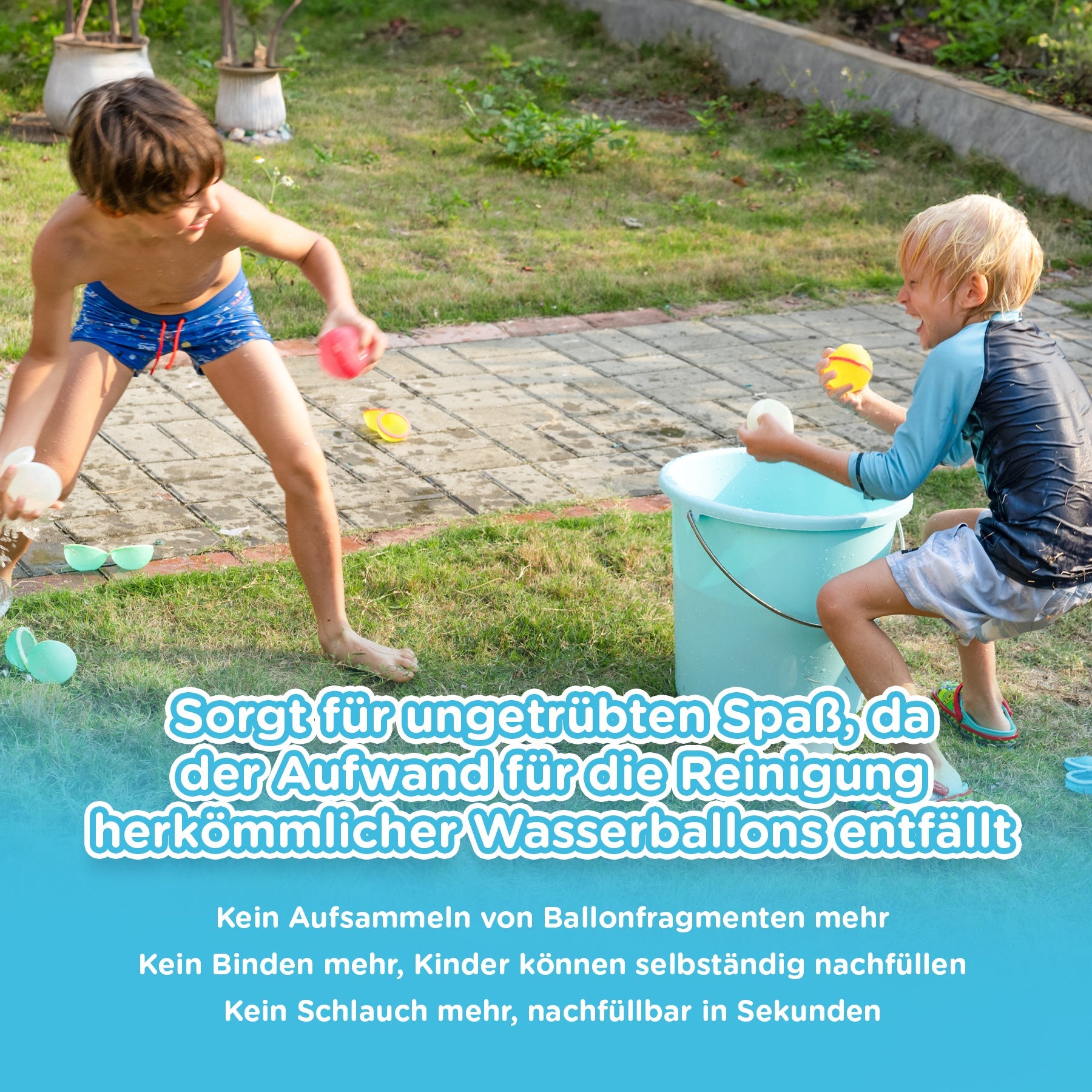 SplashFun™  Wiederverwendbare Wasserballons 10er Pack