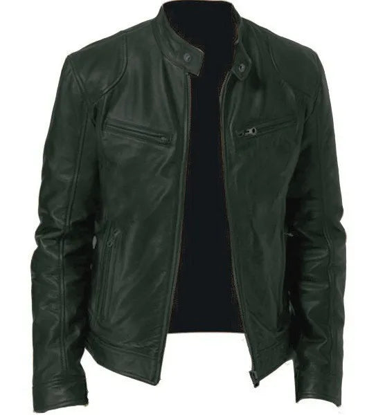 Mode Herren Lederjacke