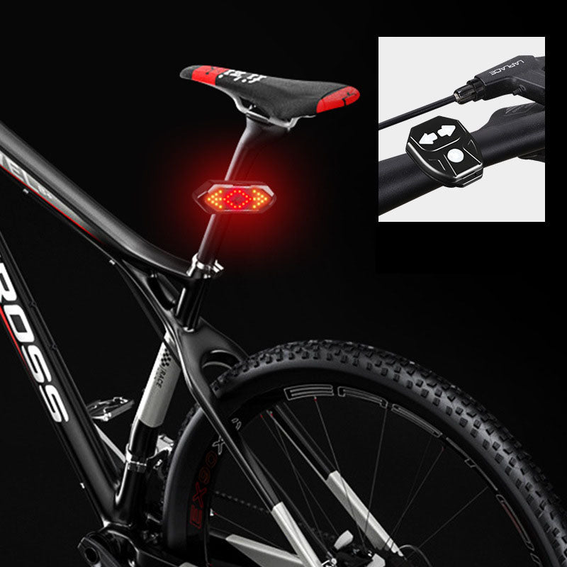 Waterproof LED Rear Light for Night Riding, Remote Control for Mountain Bike