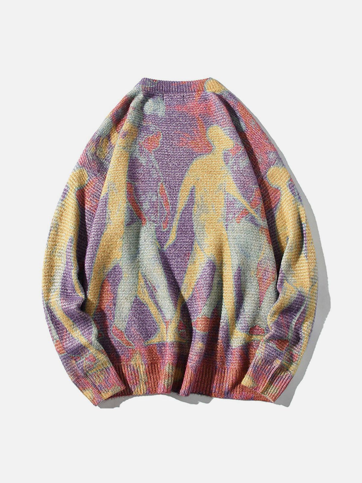 Modea Neon-Farbblock-Strickpullover