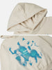 Modea Abstraction Shadow Print Hoodie