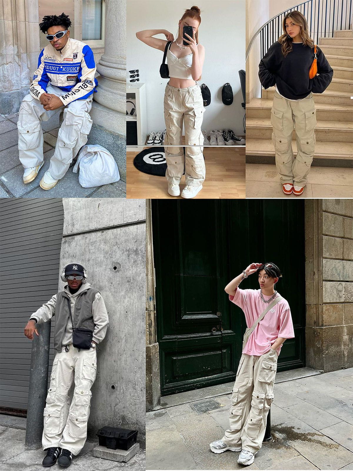 Vintage Multi-pocket Cargo Pants