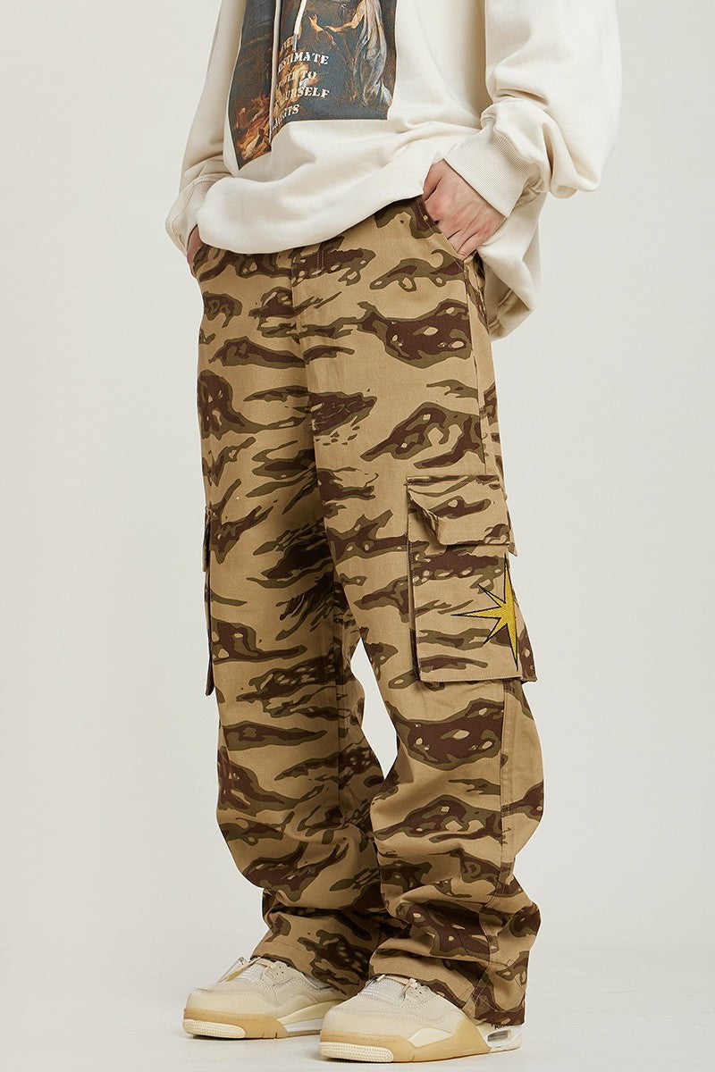 "KB" Camouflage Cargo Pants