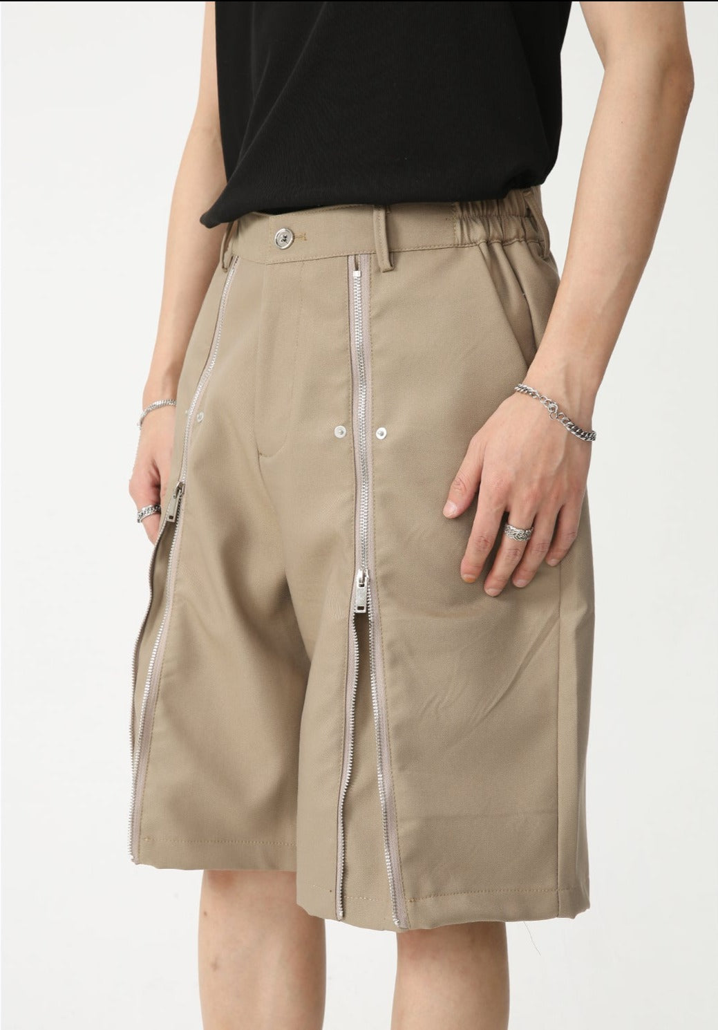 Zip Detail Shorts