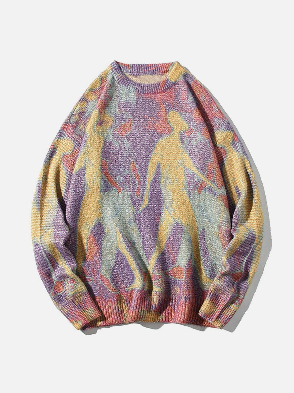 Modea Neon-Farbblock-Strickpullover