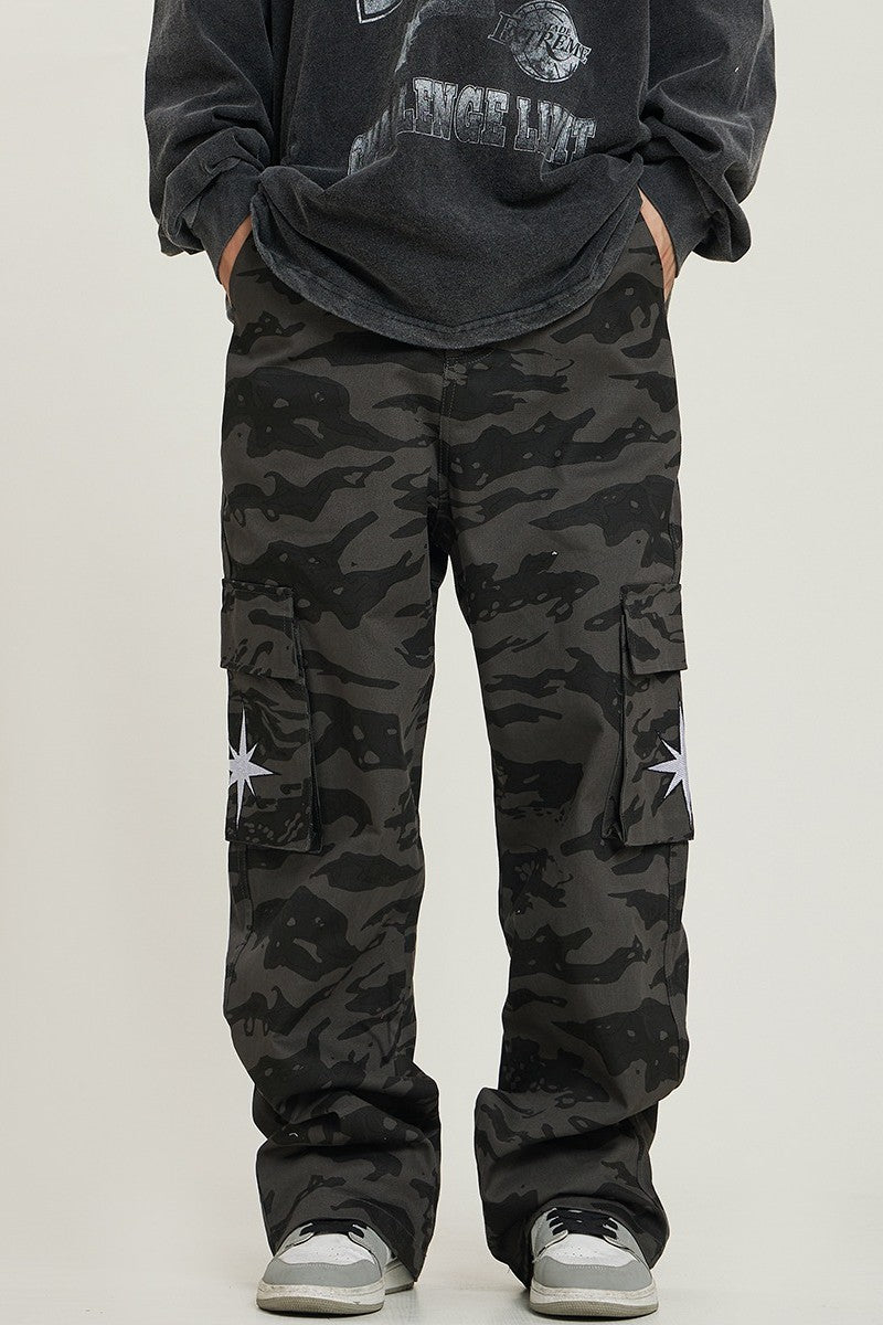 "KB" Camouflage Cargo Pants