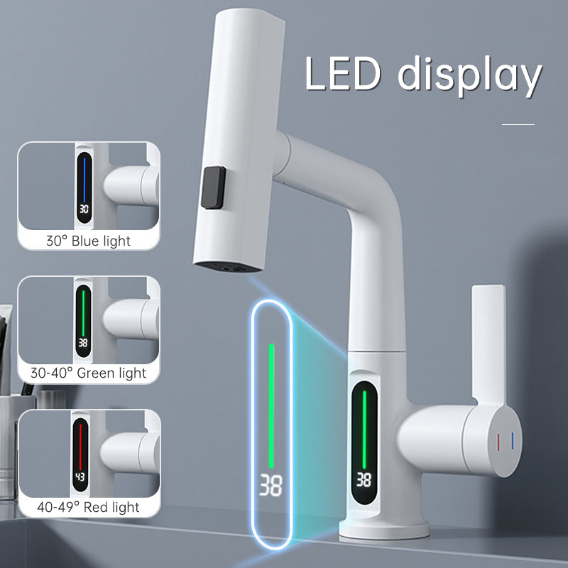 TempAware Faucet™: 3 in 1 Intelligent Digital Temperature Display Waterfall Kitchen Tap