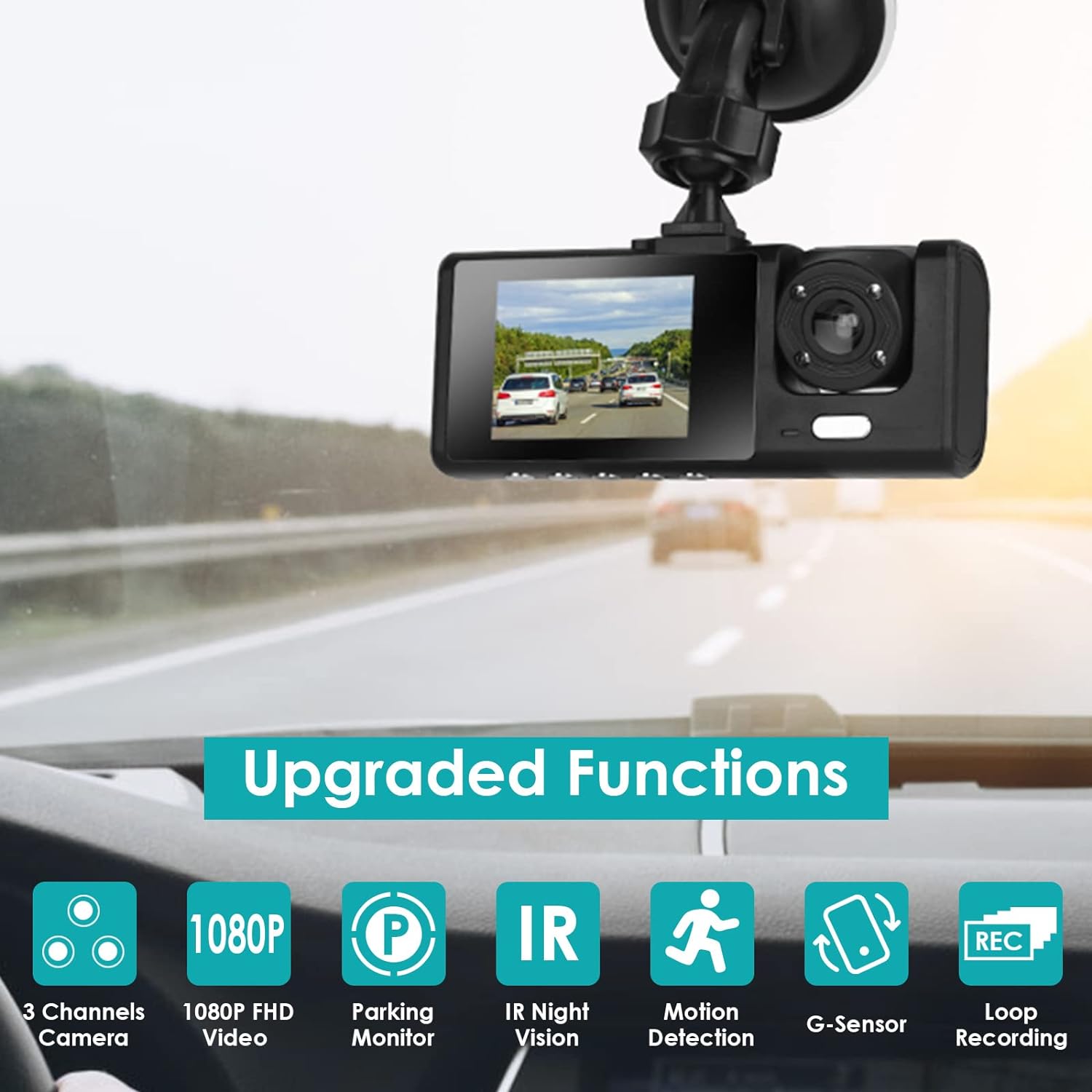 VisionSafe™ Pro - Full HD Dash Camera for Rideshare Drivers