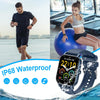 Smartwatch for Men and Women, 1.85 Inch Touchscreen Smart Watch with Bluetooth Calls, IP68 Waterproof Fitness Watch with Heart Rate Monitor, Sleep Monitor, Pedometer, Sports Watch for iOS Android,