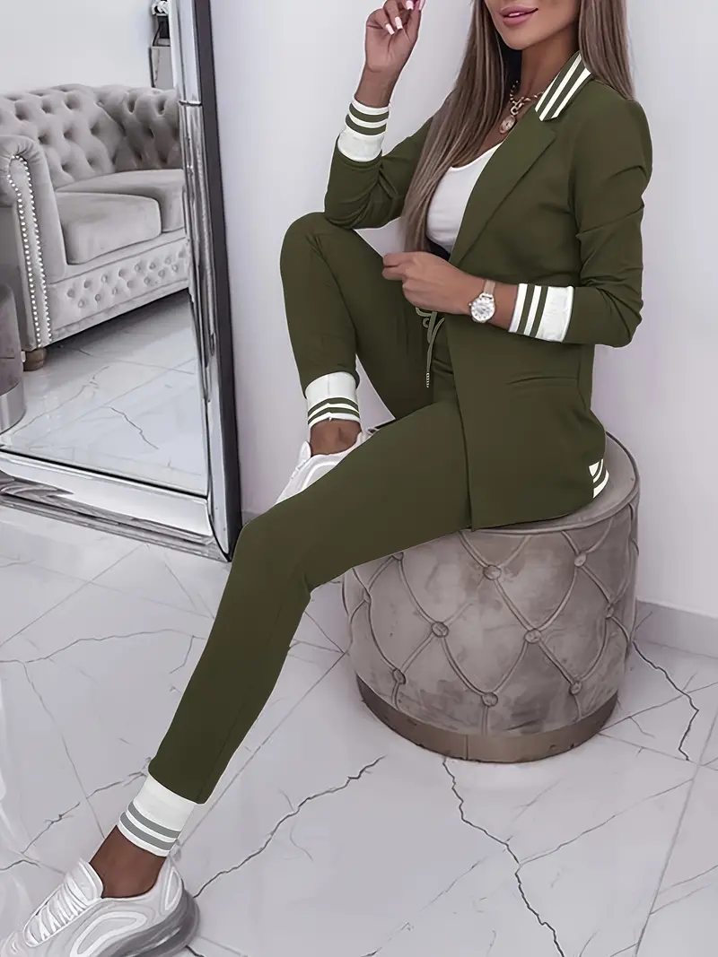 Sporty Chic Blazer Set