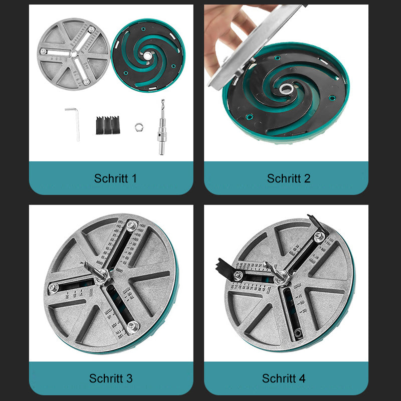 Verstellbarer Lochöffner für Holzbearbeitung