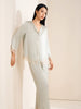 Lace Silk Pajamas Set