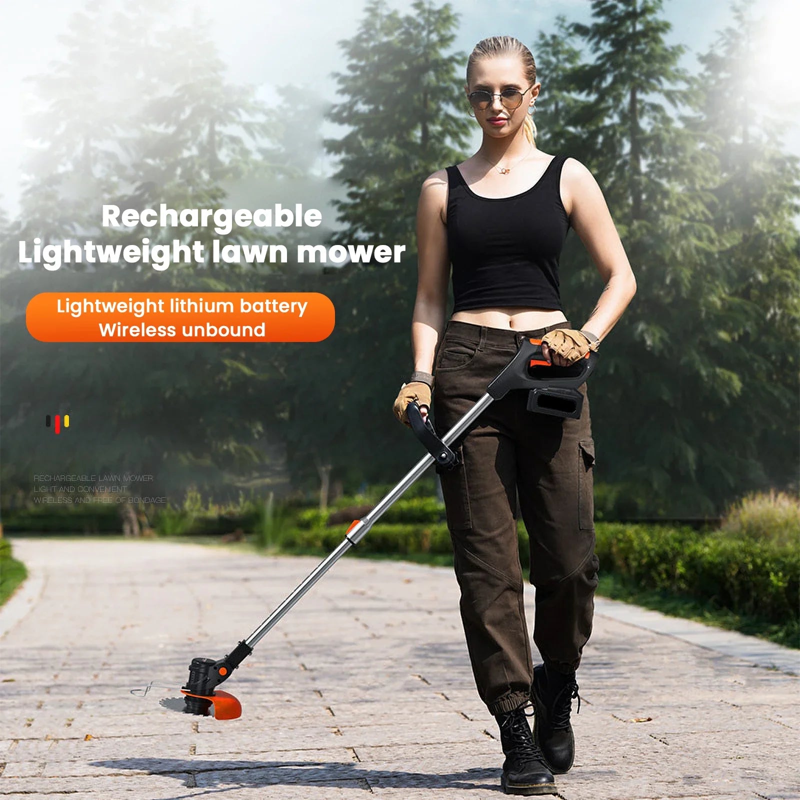 EcoTrim™ | Vielseitiger 18V Akku-Rasenmäher & Trimmer