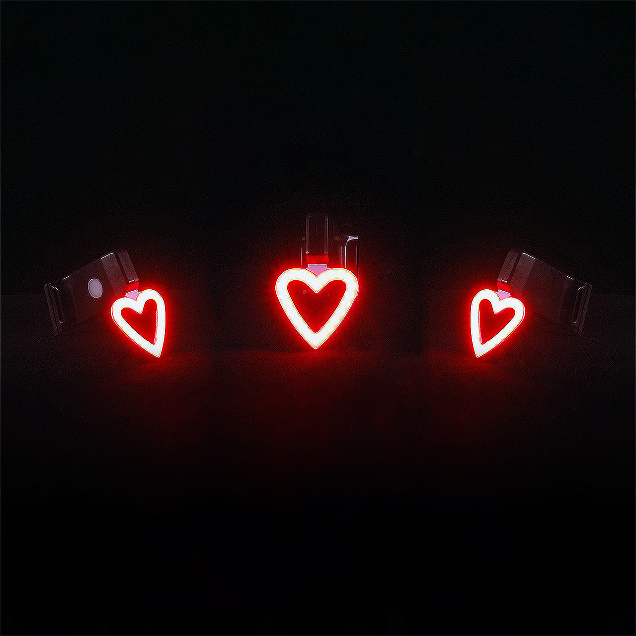 Heart-Shaped LED Bike Light