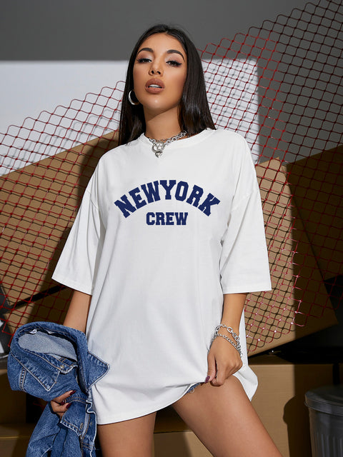 100% Baumwoll NEW York Crew T-Shirt