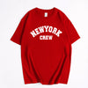 100% Baumwoll NEW York Crew T-Shirt