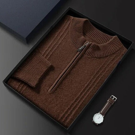 100% Cashmere Half Zip