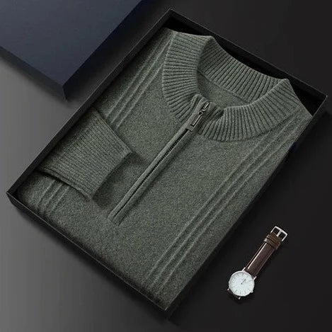 100% Cashmere Half Zip