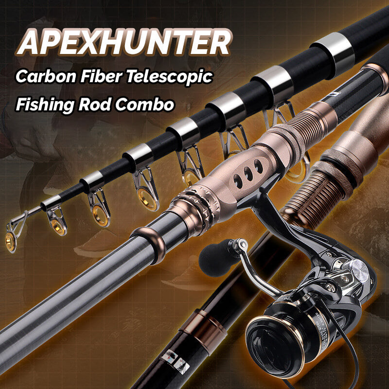 ApexHunter™ Telescopic Fishing Rod + Reel Combos