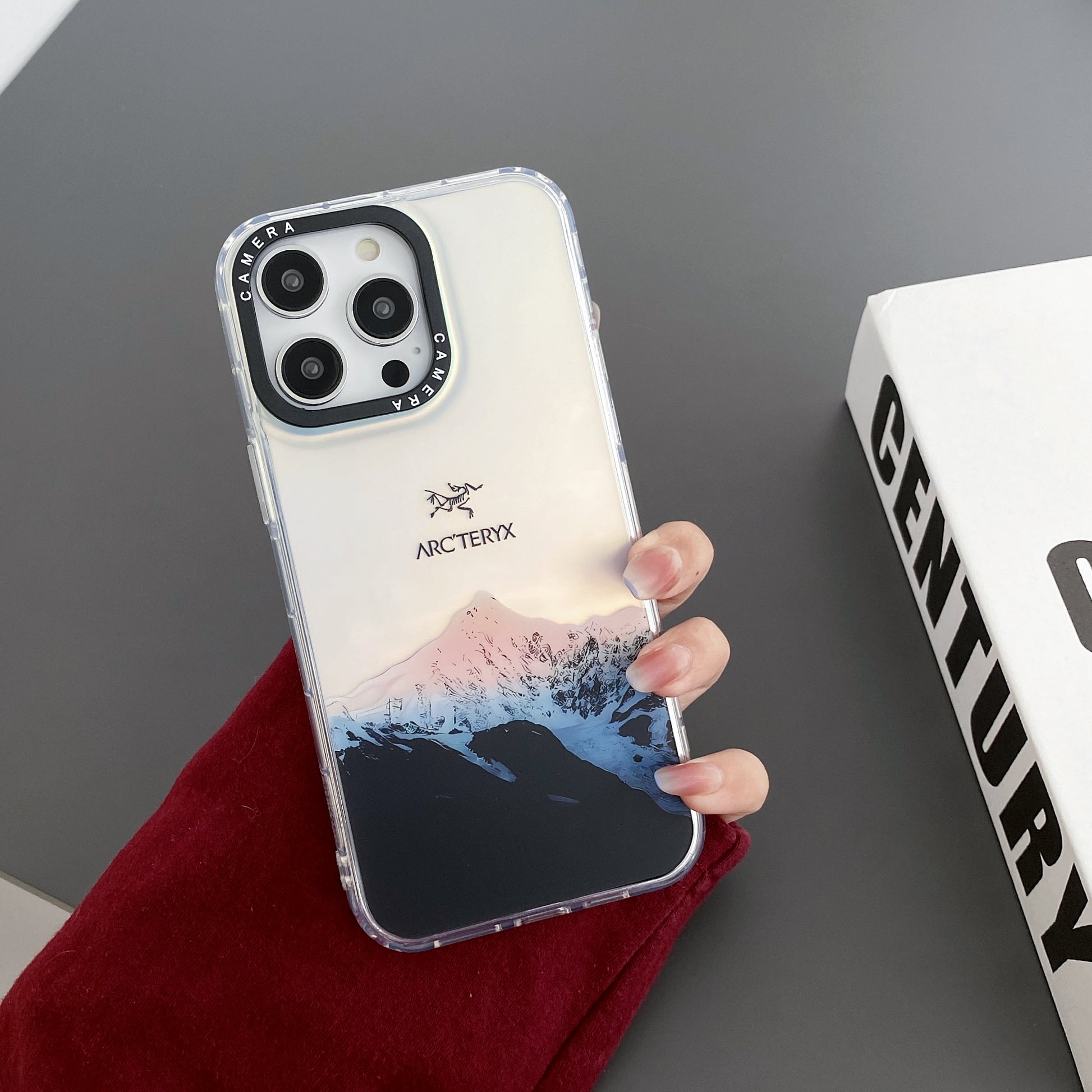 Laser Snow Mountain iPhone Case