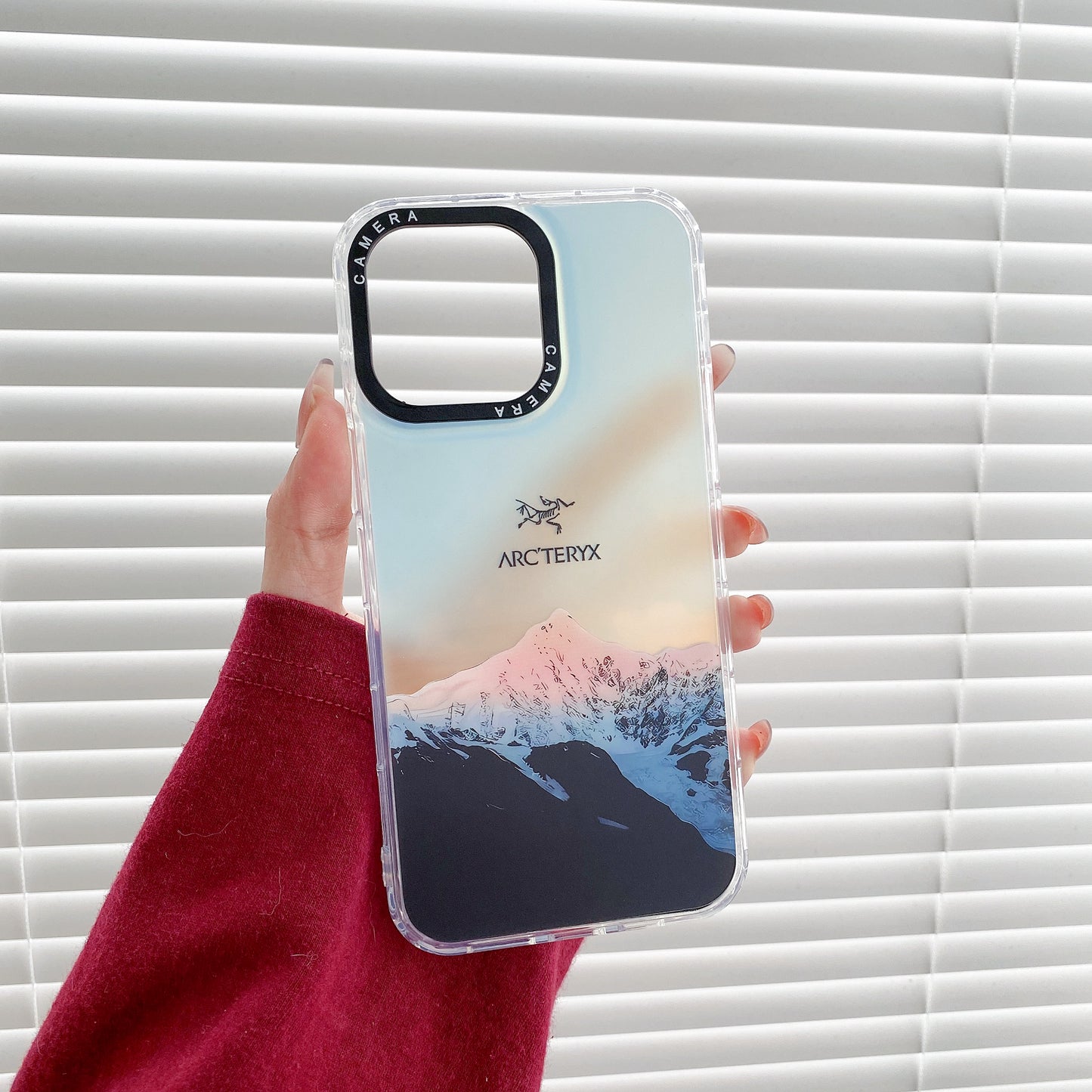 Laser Snow Mountain iPhone Case