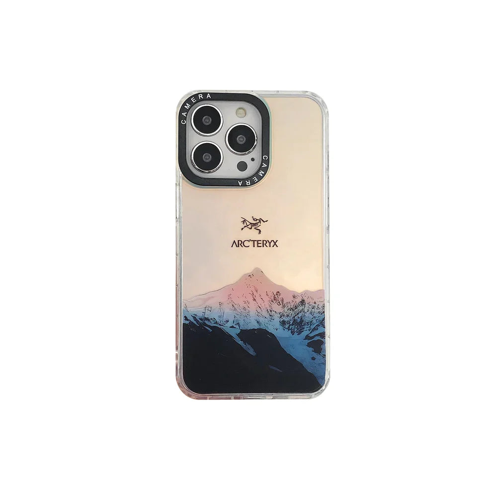 Laser Snow Mountain iPhone Case