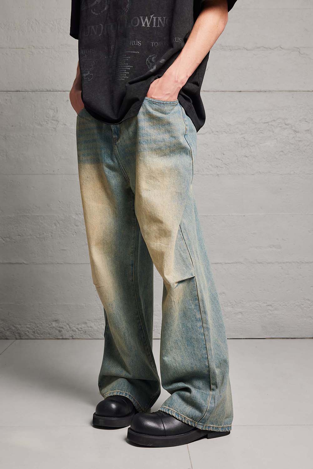 Washed Out Baggy Denim