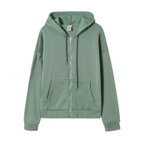 Schlicht Zip-Hoodie für Frauen