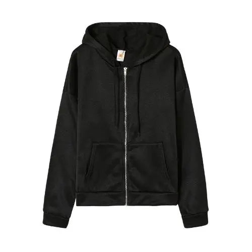 Schlicht Zip-Hoodie für Frauen