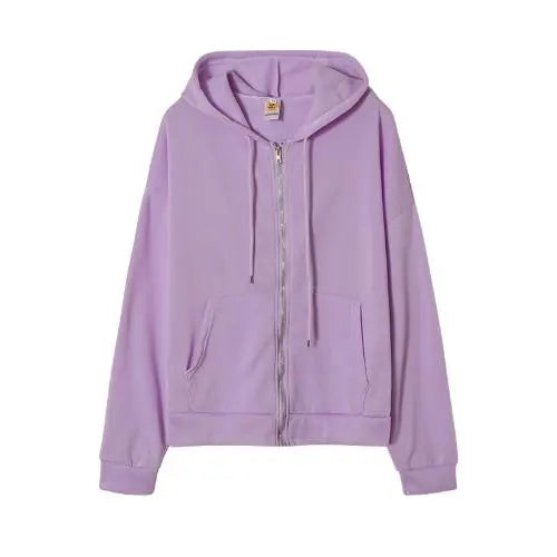 Schlicht Zip-Hoodie für Frauen