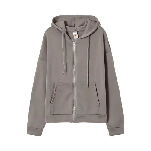 Schlicht Zip-Hoodie für Frauen