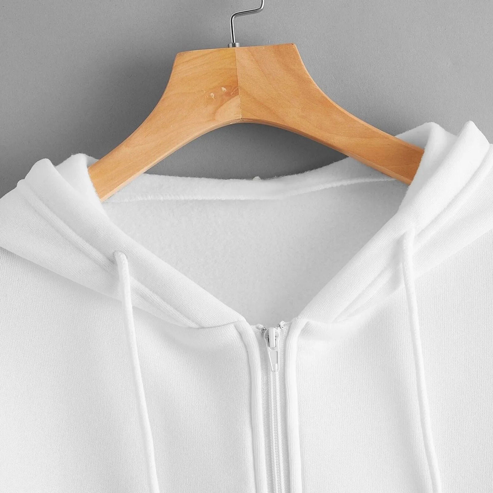 Schlicht Zip-Hoodie für Frauen