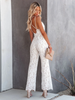 Felicia | V-neck Jumpsuit with Lace Back