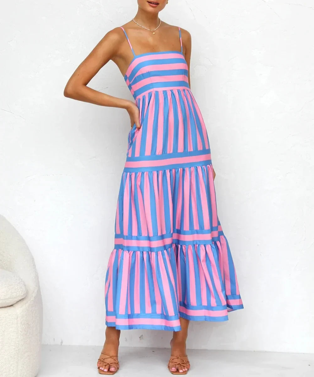 SpringMeadow™ | Candy Stripe Maxi Dress