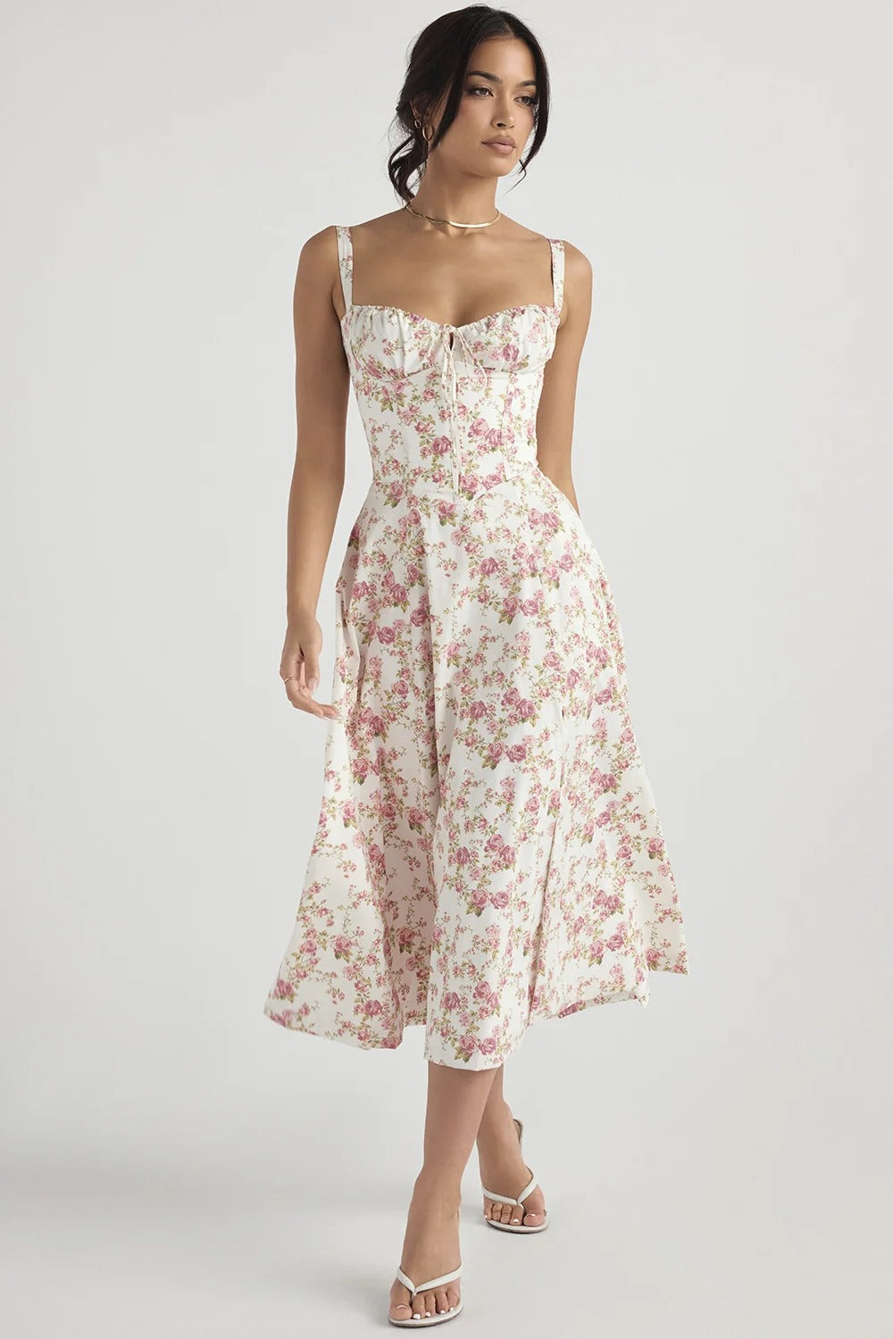 RosaBlossom Vintage Sommerkleid