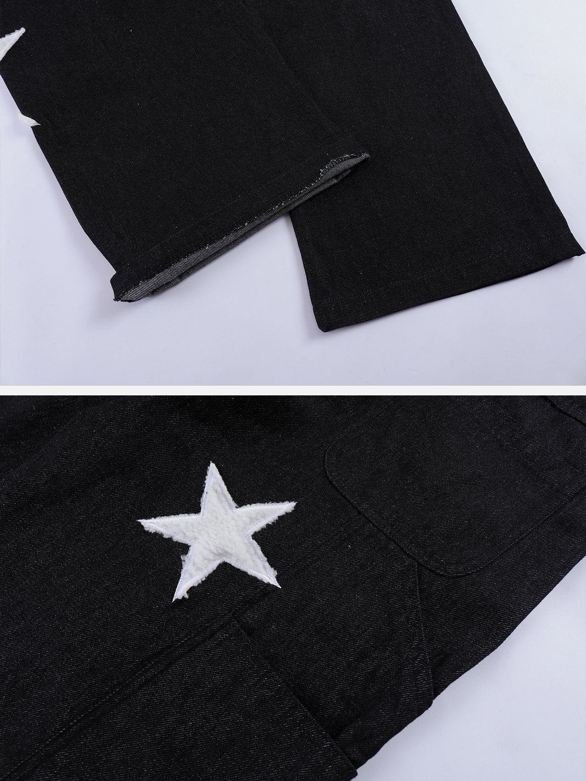 Modea  Flocked Star Straight Jeans