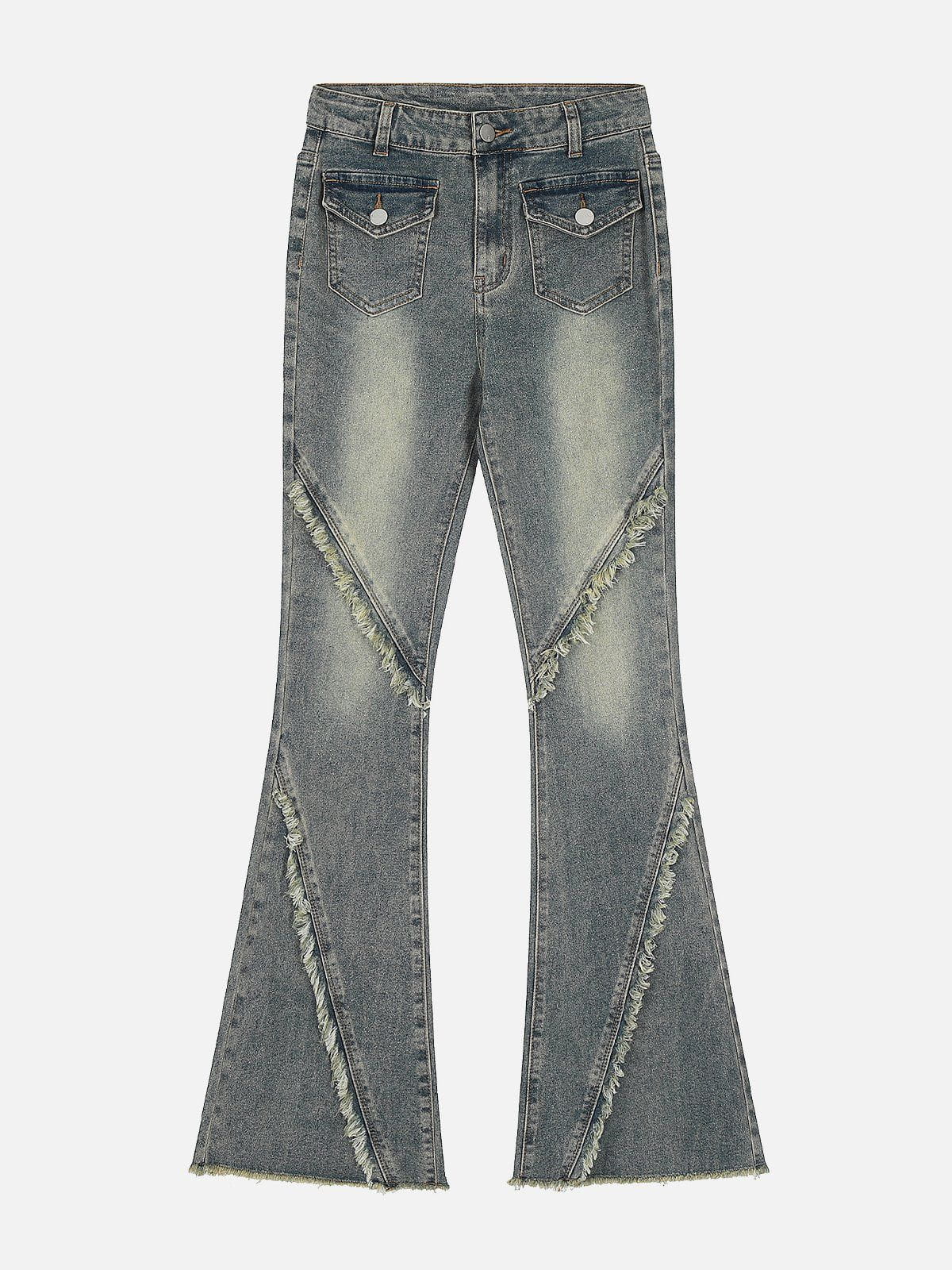 Vintage Side Flared Denim