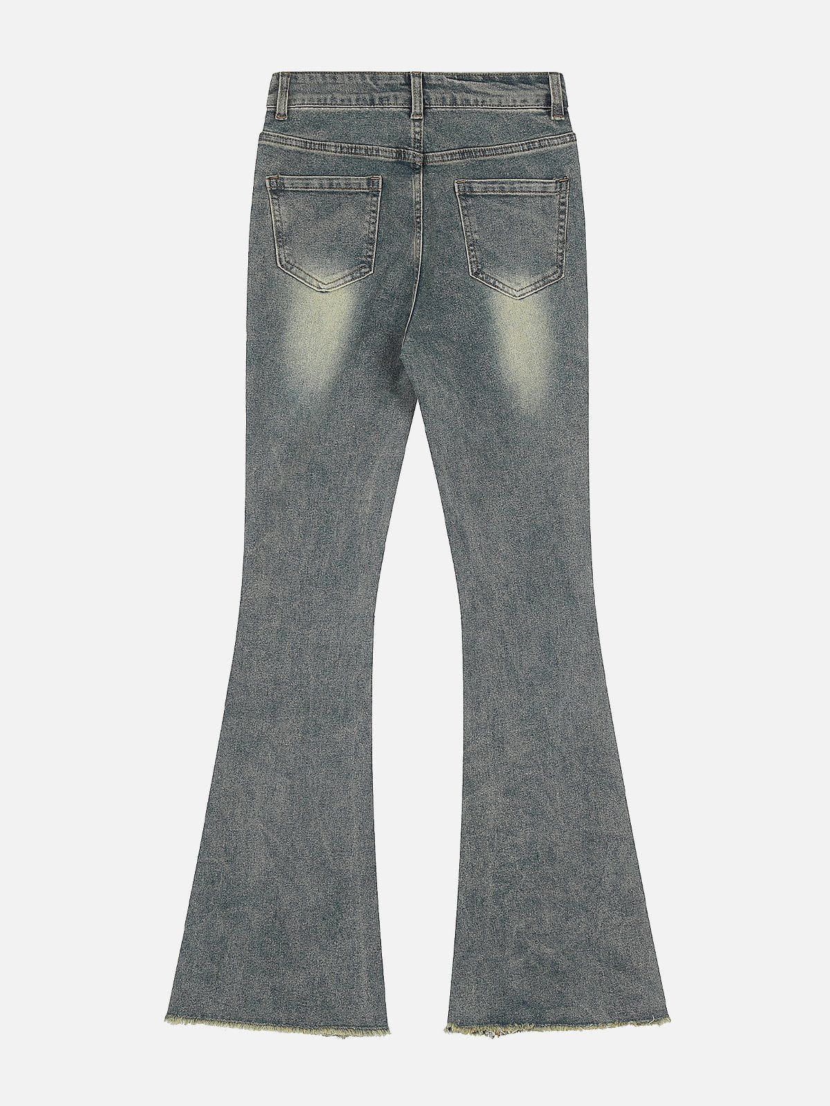 Vintage Side Flared Denim