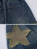 Star Patchwork Denim Jorts