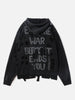 Unregelmäßiger Distressed-Hoodie von City of Love