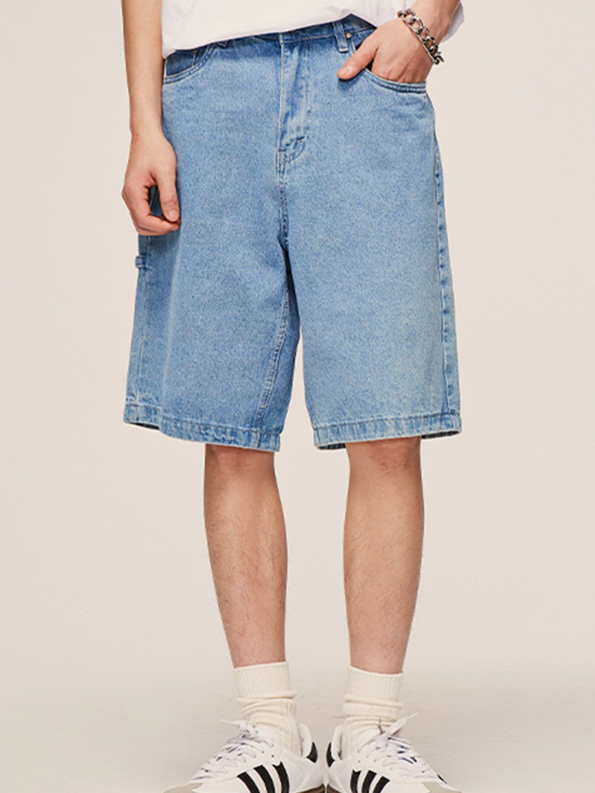 Solid Denim Jorts