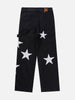 Modea  Flocked Star Straight Jeans