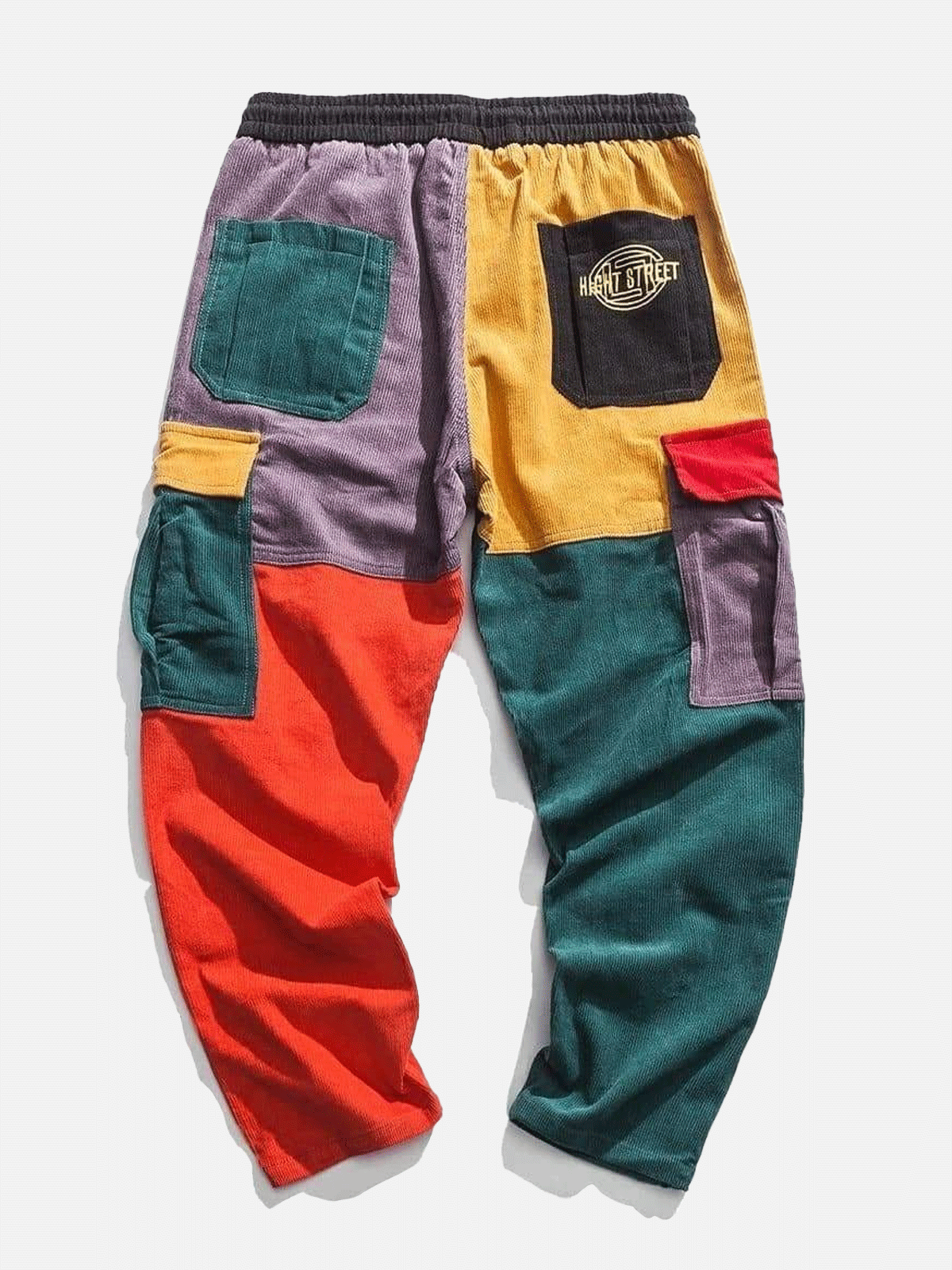 Modea  „Back to 90's“ Patchwork-Farbblock-Cordhose