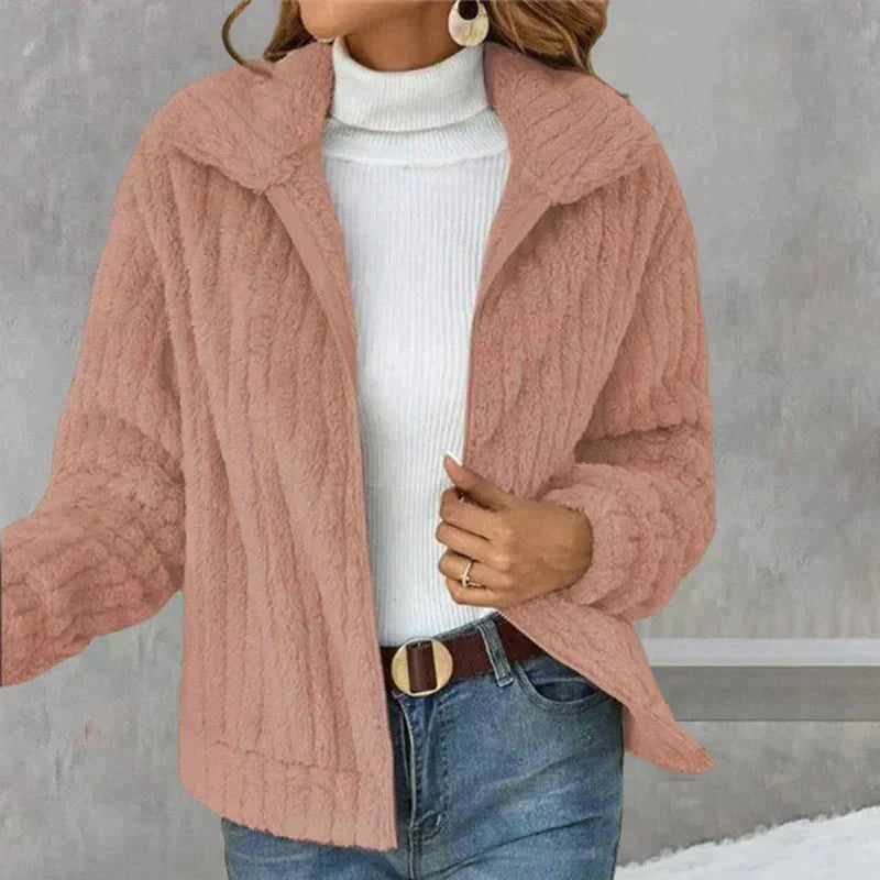 Lara™ Lässige Plüsch Strickjacke